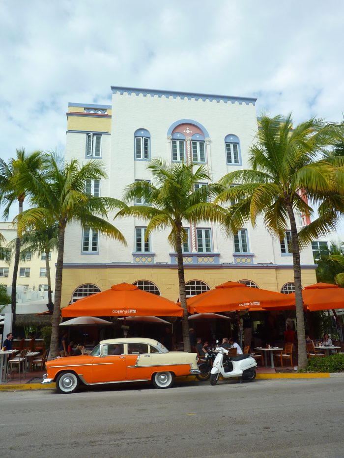 Hôtel art-déco à Miami South Beach. 